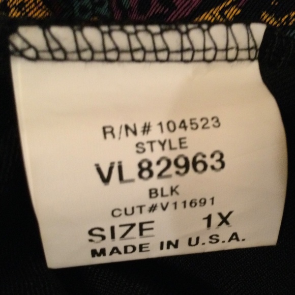 Vikki Vi multi color long sleeve open faced top - Picture 8 of 10